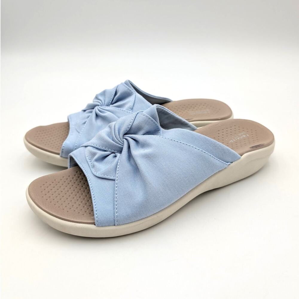 Life Stride Cherish Slide Sandals Open Toe Women's Light Blue Size US9.5M EU40.5